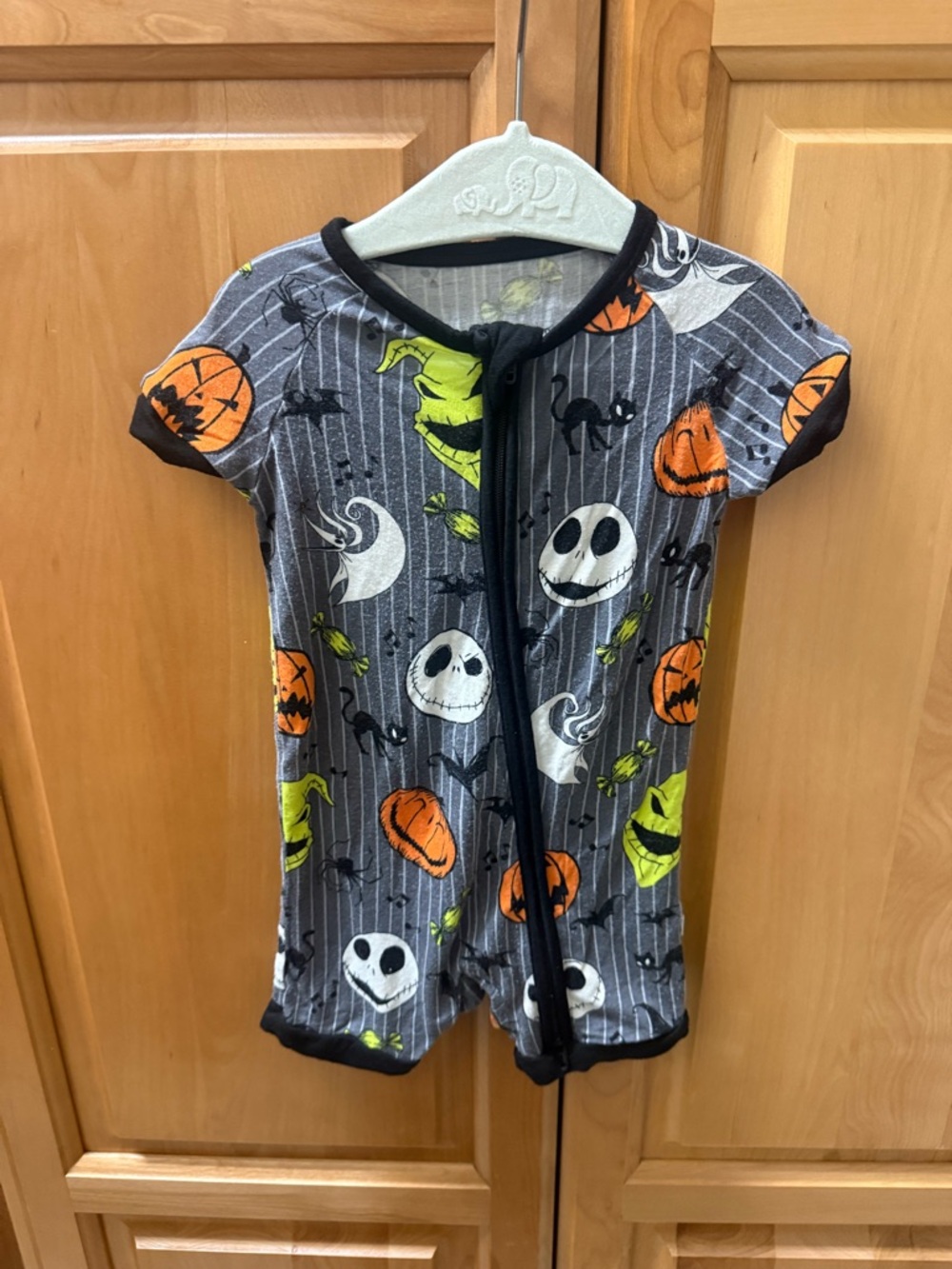 Little Sleepies nightmare before Christmas shorty zippy